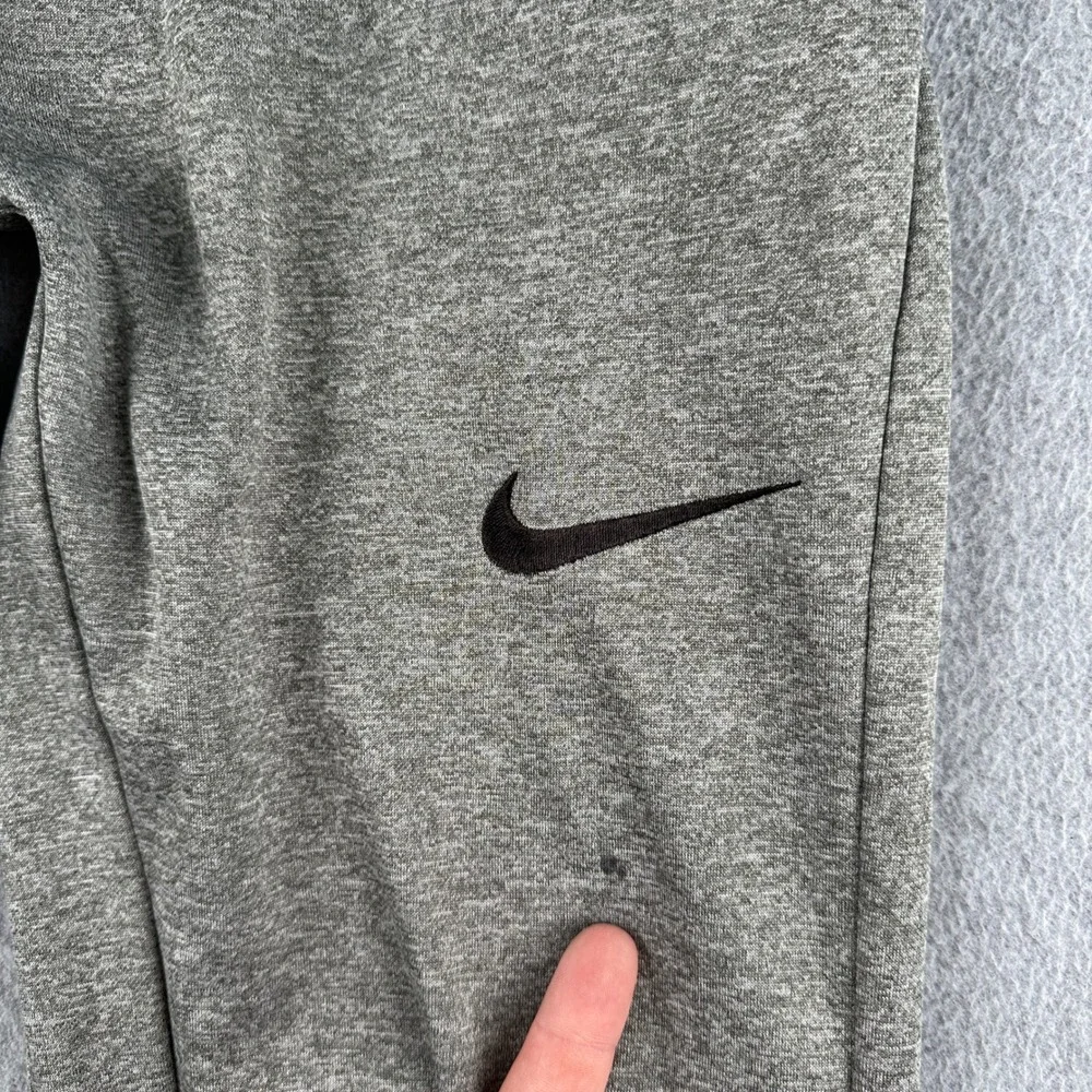 Nike Sweatpants Boys XL Gray Dri-Fit Fleece Athletic Joggers Tapered Leg